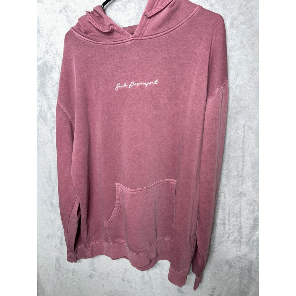Seek Discomfort Dusty Rose PINK Hoodie Sweatshirt XL